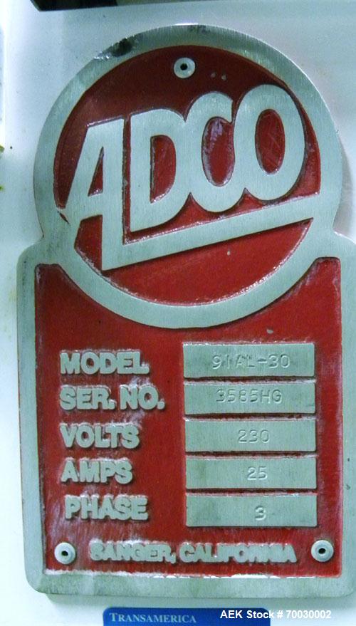 Used- Adco Intermittent Motion Automatic Horizontal Cartoner, Model 9IAL-30