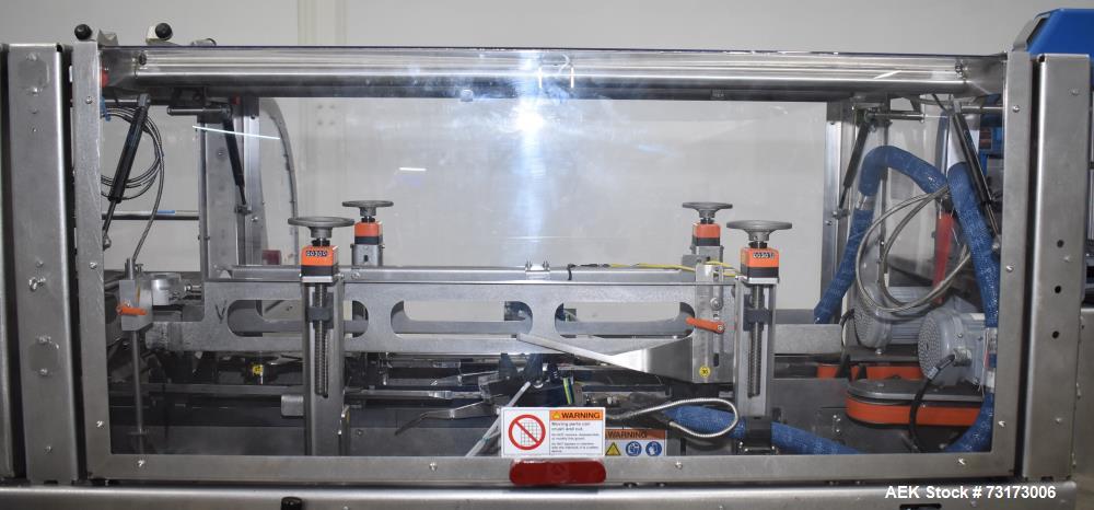 Used Adco Model JET-BC-SS Stainless Steel Automatic Load Cartoner Capable of speeds up to 120 cartons per minute