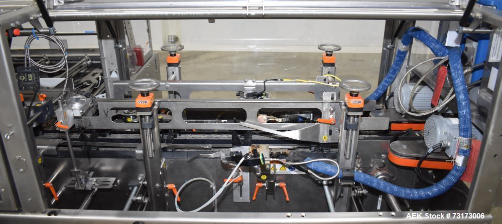 Used Adco Model JET-BC-SS Stainless Steel Automatic Load Cartoner Capable of speeds up to 120 cartons per minute