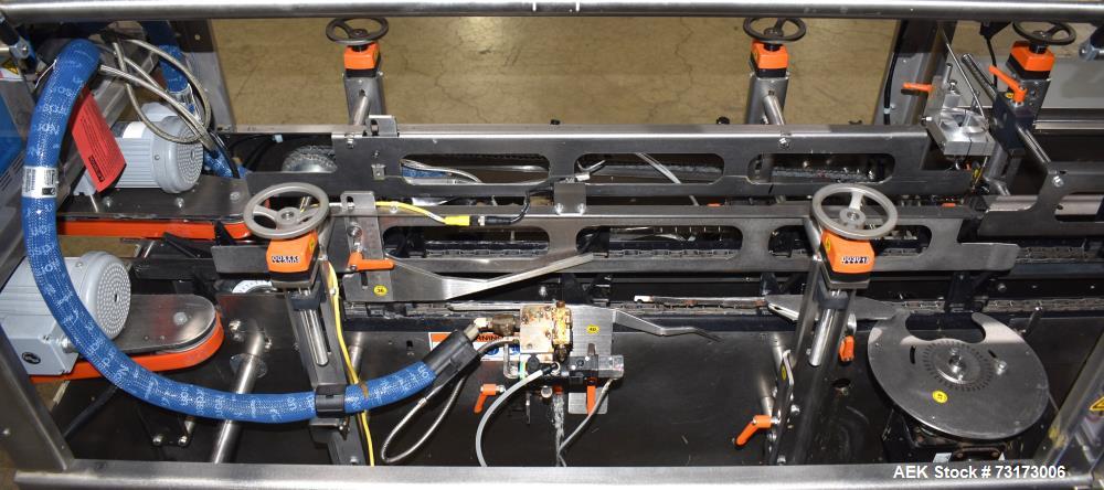 Used Adco Model JET-BC-SS Stainless Steel Automatic Load Cartoner Capable of speeds up to 120 cartons per minute