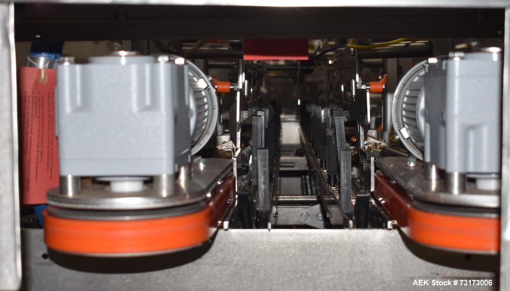 Used Adco Model JET-BC-SS Stainless Steel Automatic Load Cartoner Capable of speeds up to 120 cartons per minute