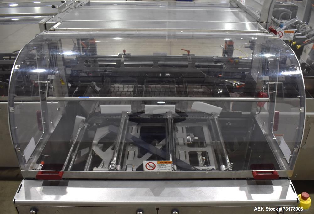 Used Adco Model JET-BC-SS Stainless Steel Automatic Load Cartoner Capable of speeds up to 120 cartons per minute