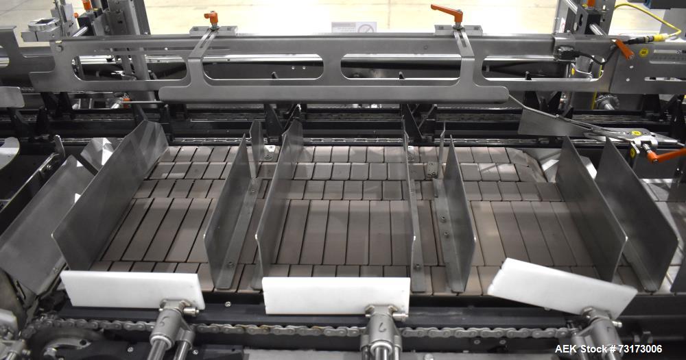 Used Adco Model JET-BC-SS Stainless Steel Automatic Load Cartoner Capable of speeds up to 120 cartons per minute