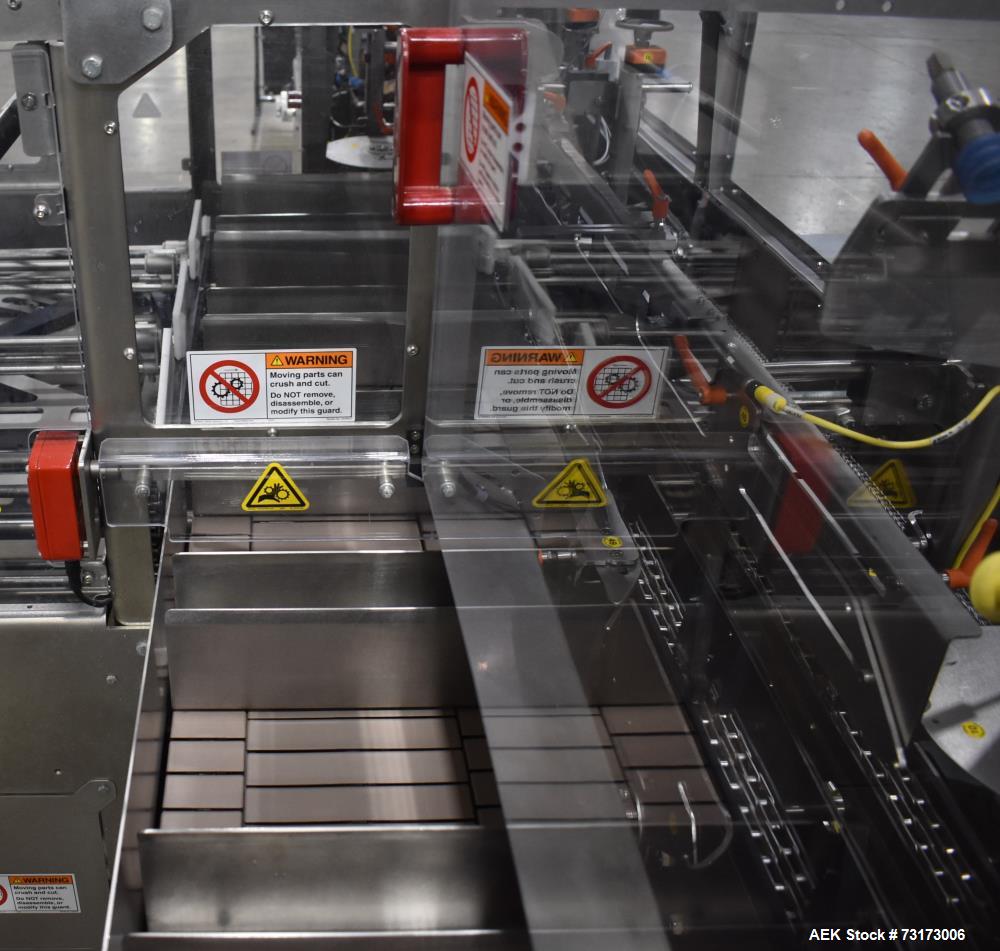 Used Adco Model JET-BC-SS Stainless Steel Automatic Load Cartoner Capable of speeds up to 120 cartons per minute
