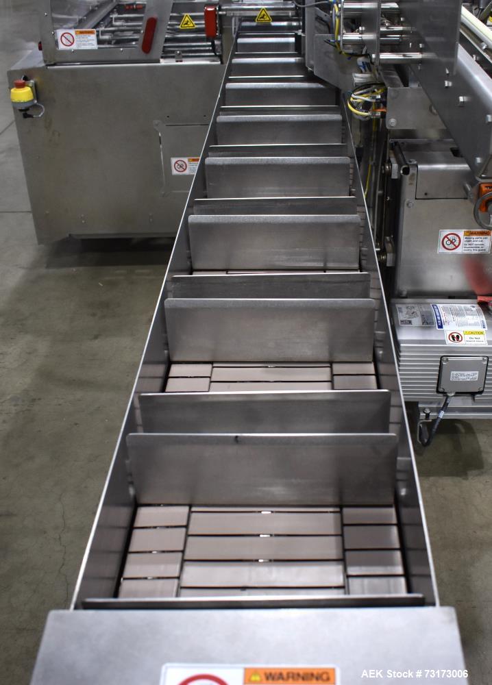 Used Adco Model JET-BC-SS Stainless Steel Automatic Load Cartoner Capable of speeds up to 120 cartons per minute
