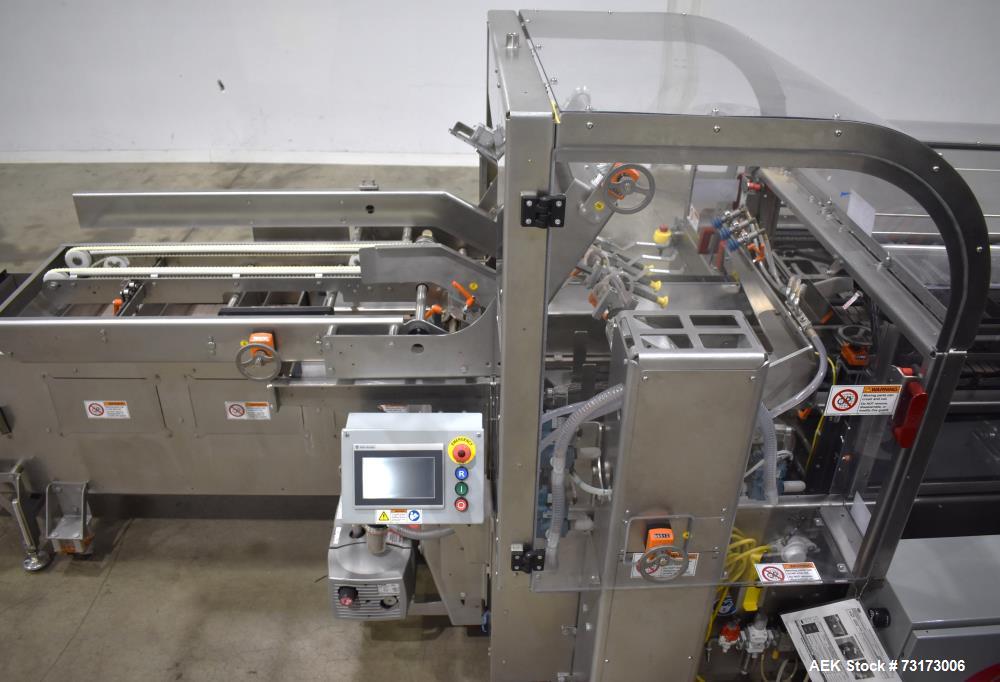 Used Adco Model JET-BC-SS Stainless Steel Automatic Load Cartoner Capable of speeds up to 120 cartons per minute