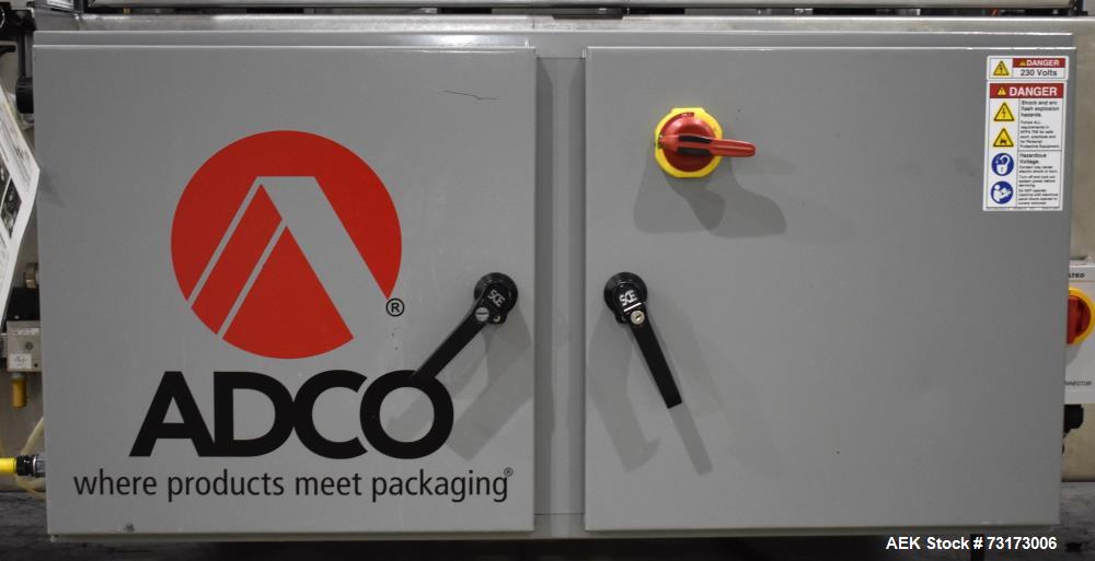 Used Adco Model JET-BC-SS Stainless Steel Automatic Load Cartoner Capable of speeds up to 120 cartons per minute