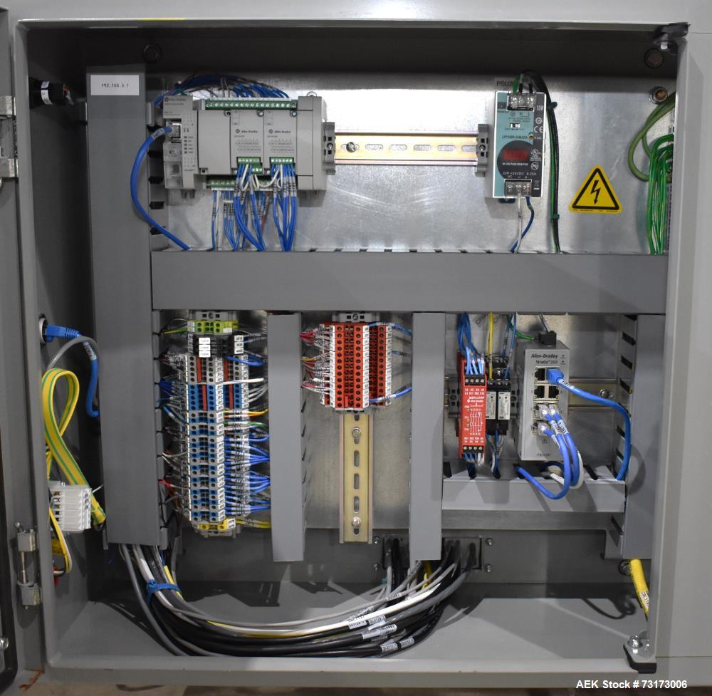 Used Adco Model JET-BC-SS Stainless Steel Automatic Load Cartoner Capable of speeds up to 120 cartons per minute