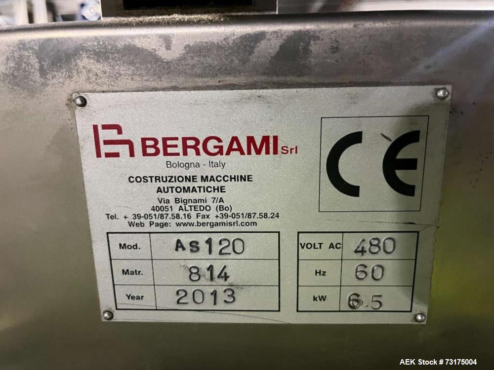 Bergami Model AS-120 Automatic Intermittent Motion Horizontal Hot Melt Cartoner