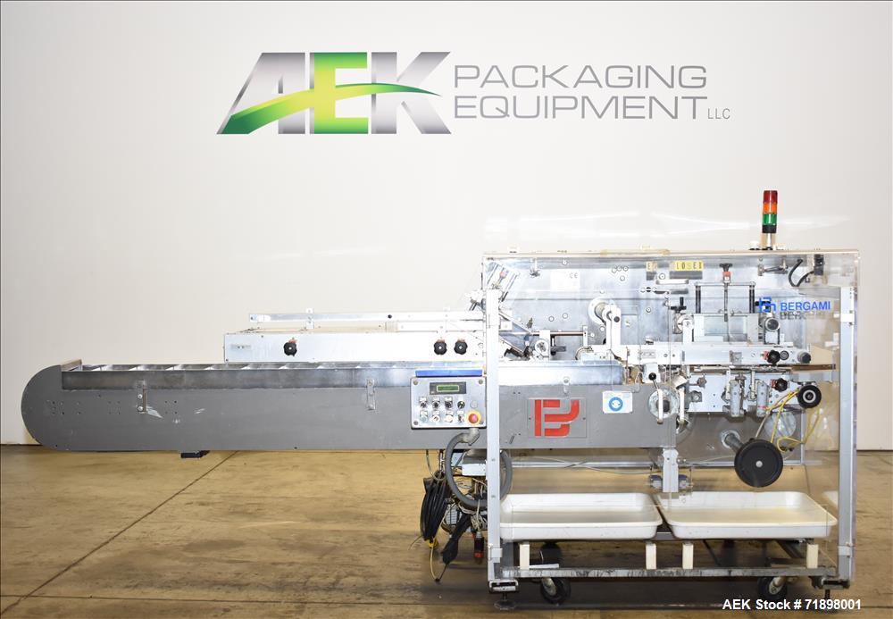 Used Bergami Horizontal Intermittent Motion Cartoner, Model AS 120