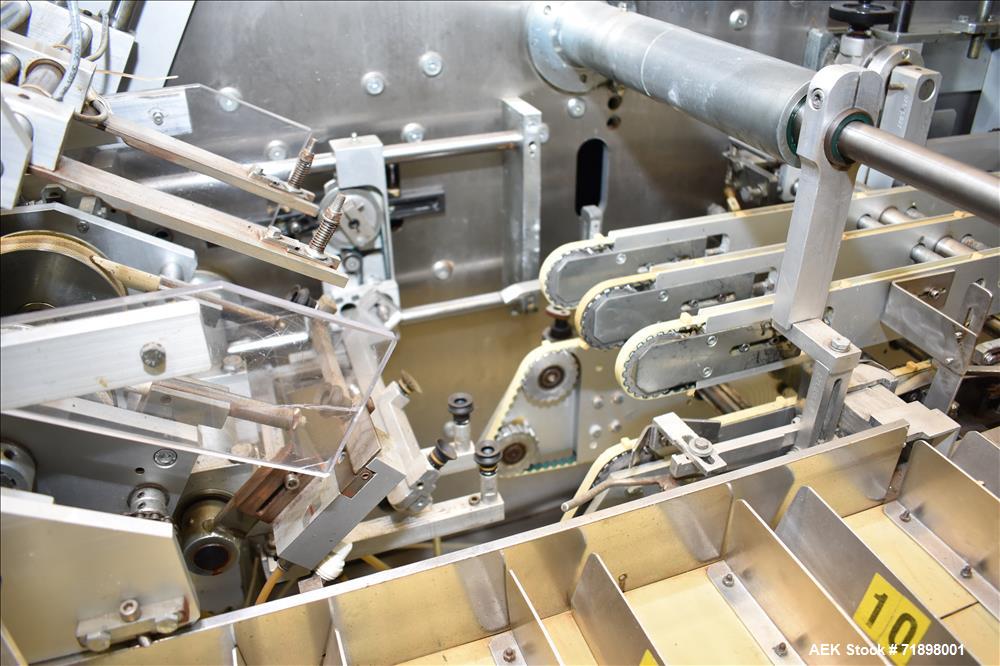 Used Bergami Horizontal Intermittent Motion Cartoner, Model AS 120