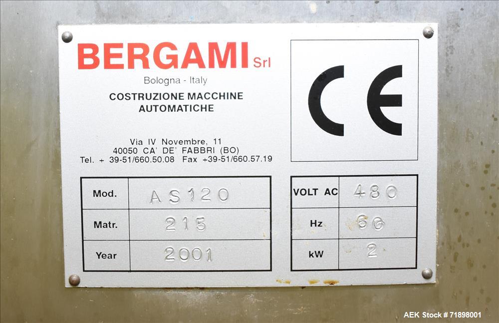 Used- Bergami Horizontal Intermittent Motion Cartoner, Model AS 120