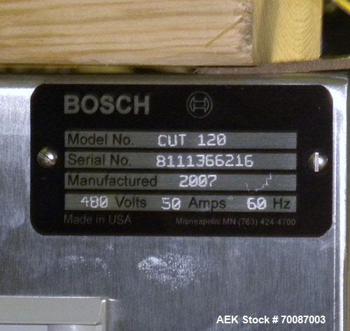 Used- Bosch CUT120 Automatic Intermittent Motion Horizontal Tuck Cartoner
