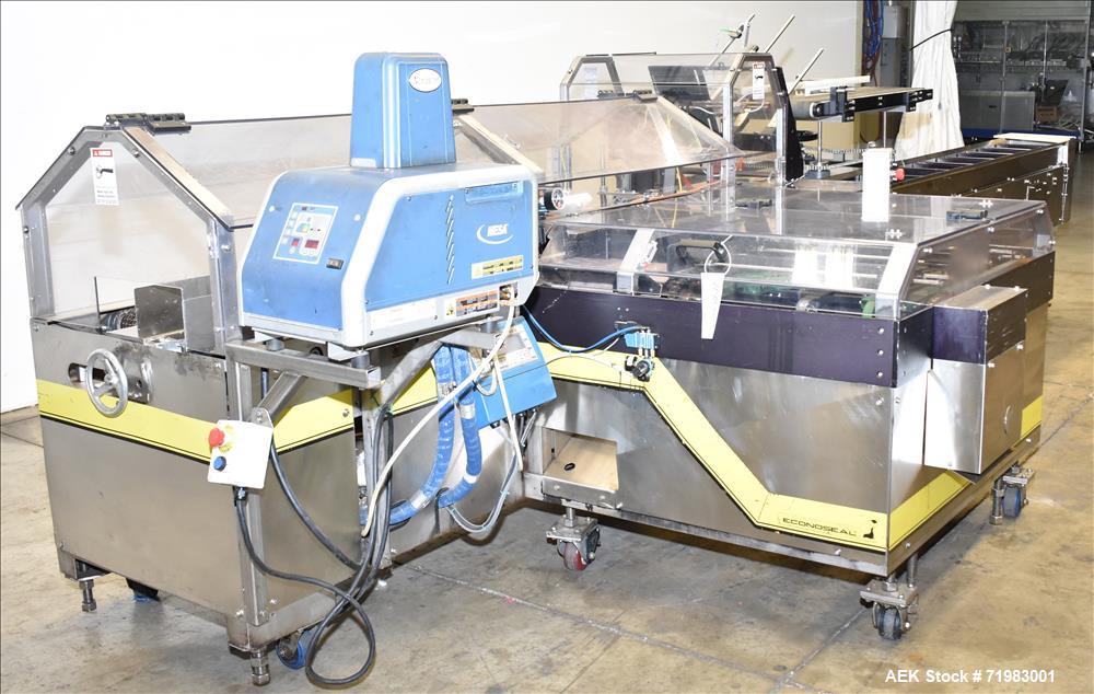 Used Econocorp Automatic Horizontal Continuous Motion Hot Melt Glue Cartoner