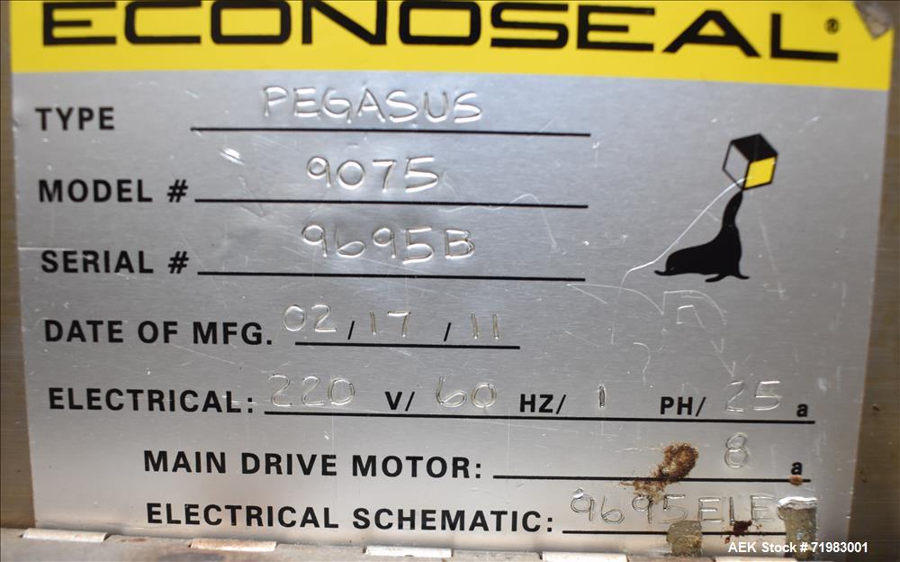 Used Econocorp Automatic Horizontal Continuous Motion Hot Melt Glue Cartoner