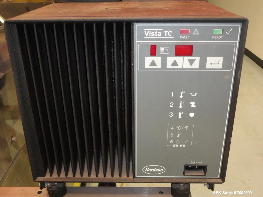 Used Econocorp Spartan Automatic Horizontal Glue Cartoner capable of speeds up to 40 cartons per minute. Has 12" centers for carton size range:  length 4" - 10" , width 1" - 4",  depth 8" (approx)  -...