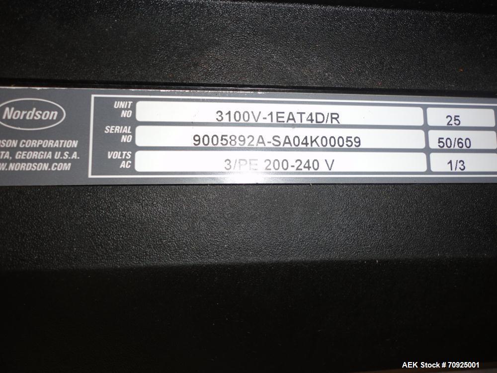 Used Econocorp Spartan Automatic Horizontal Glue Cartoner capable of speeds up to 40 cartons per minute. Has 12" centers for carton size range:  length 4" - 10" , width 1" - 4",  depth 8" (approx)  -...