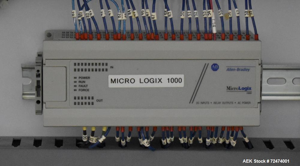 Usado- Econocorp Econoseal Spartan Estuchadora automática de pegamento termofusible intermitente horizontal. Capaz de alcanz...