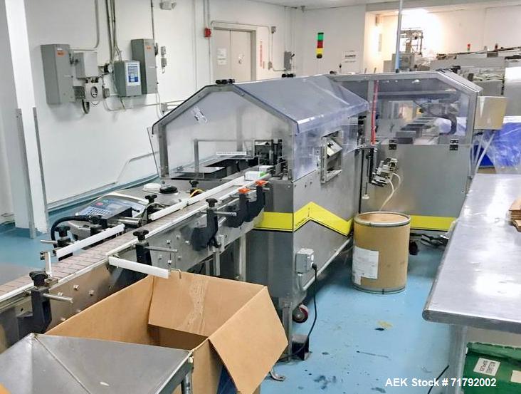 Used Econocorp Spartan Automatic Horizontal Cartoner. Capable of speeds up to 30-50 cartons per minute. Has 12" centers for carton size range: 2" - 10" or 51mm to 254mm (length) x 1" - 3" or 25mm to ...