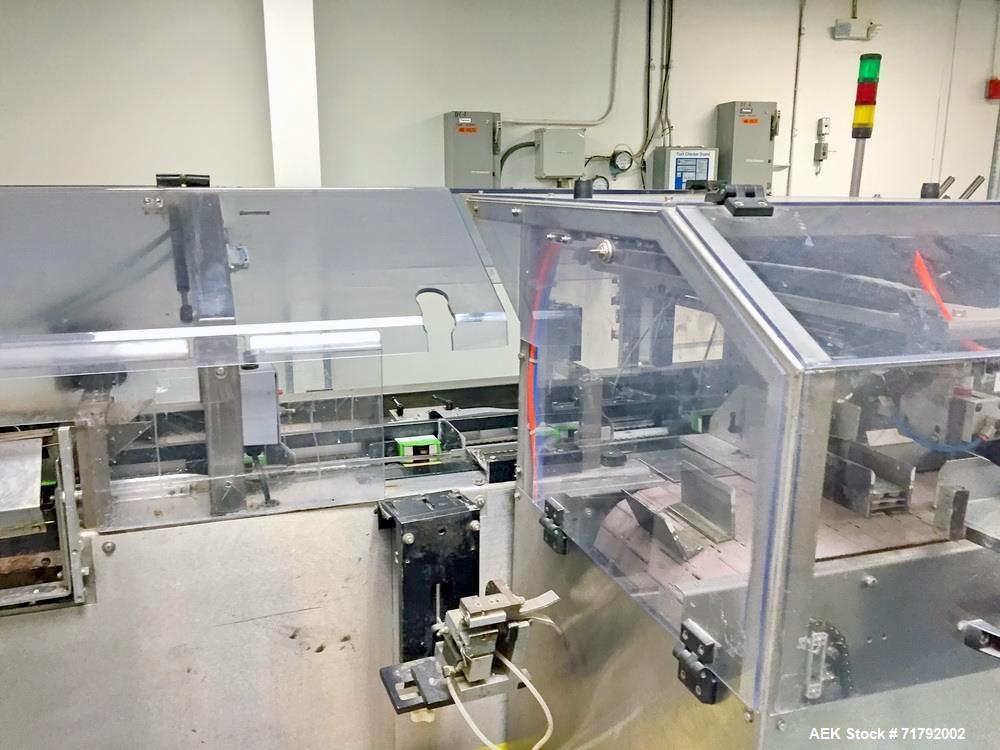 Used Econocorp Spartan Automatic Horizontal Cartoner. Capable of speeds up to 30-50 cartons per minute. Has 12" centers for carton size range: 2" - 10" or 51mm to 254mm (length) x 1" - 3" or 25mm to ...