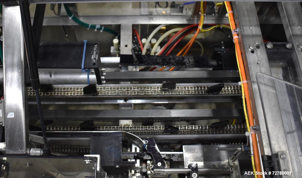 Used Econocorp Econoseal Spartan Automatic Horizontal Intermittent Hotmelt Glue Cartoner. Capable of speeds up to 40 cartons per minute (depending on carton style). Carton size range: 2" - 10" Length...