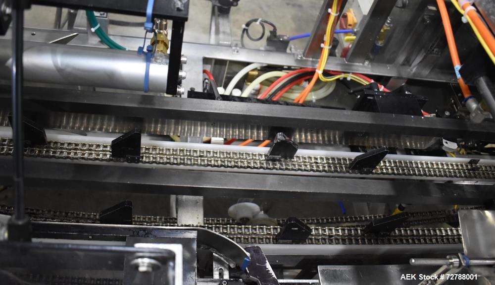 Used Econocorp Econoseal Spartan Automatic Horizontal Intermittent Hotmelt Glue Cartoner. Capable of speeds up to 40 cartons per minute (depending on carton style). Carton size range: 2" - 10" Length...