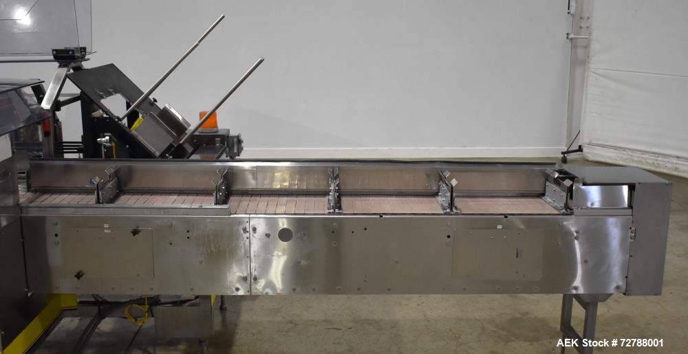 Used Econocorp Econoseal Spartan Automatic Horizontal Intermittent Hotmelt Glue Cartoner. Capable of speeds up to 40 cartons per minute (depending on carton style). Carton size range: 2" - 10" Length...