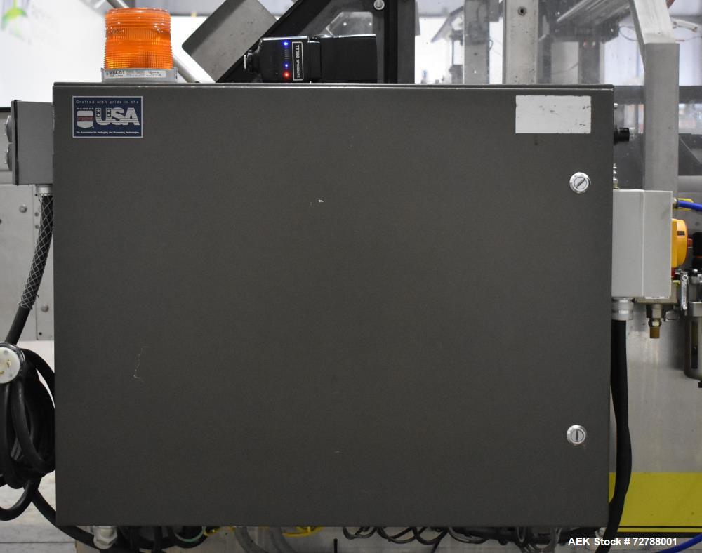 Used Econocorp Econoseal Spartan Automatic Horizontal Intermittent Hotmelt Glue Cartoner. Capable of speeds up to 40 cartons per minute (depending on carton style). Carton size range: 2" - 10" Length...