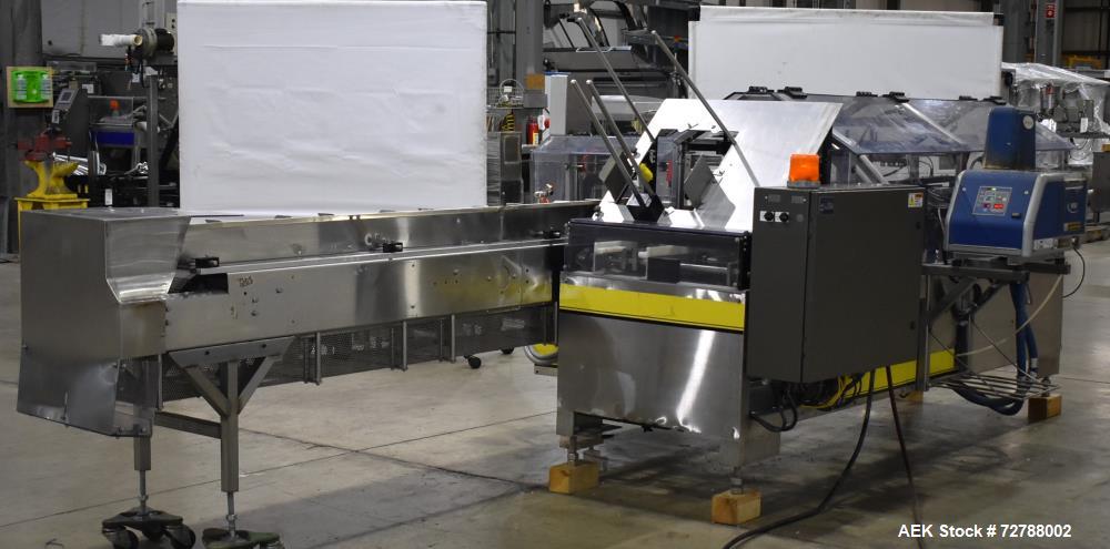 Used Econocorp Econoseal Spartan Automatic Horizontal Intermittent Hotmelt Glue Cartoner. Capable of speeds up to 40 cartons per minute (depending on carton style). Carton size range: 2" - 10" Length...