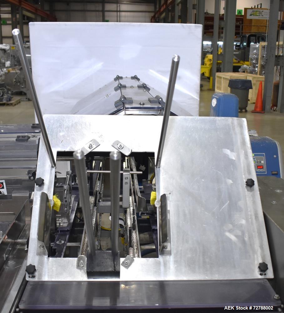 Used Econocorp Econoseal Spartan Automatic Horizontal Intermittent Hotmelt Glue Cartoner. Capable of speeds up to 40 cartons per minute (depending on carton style). Carton size range: 2" - 10" Length...