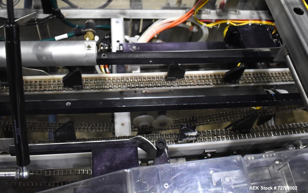 Used Econocorp Econoseal Spartan Automatic Horizontal Intermittent Hotmelt Glue Cartoner. Capable of speeds up to 40 cartons per minute (depending on carton style). Carton size range: 2" - 10" Length...