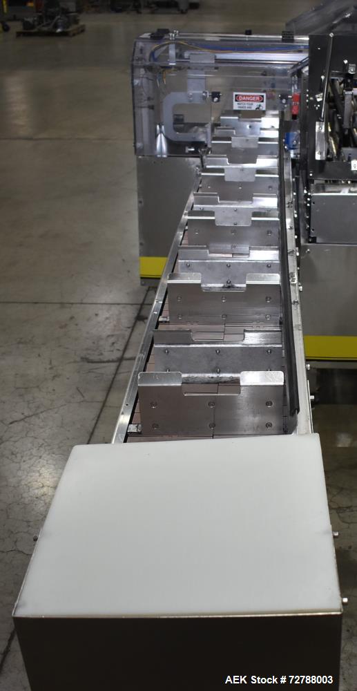 Used Econocorp Econoseal Spartan Automatic Horizontal Intermittent Hotmelt Glue Cartoner. Capable of speeds up to 40 cartons per minute (depending on carton style). Carton size range: 2" - 10" Length...