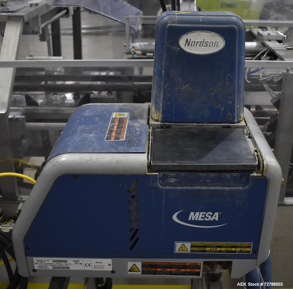 Used Econocorp Econoseal Spartan Automatic Horizontal Intermittent Hotmelt Glue Cartoner. Capable of speeds up to 40 cartons per minute (depending on carton style). Carton size range: 2" - 10" Length...