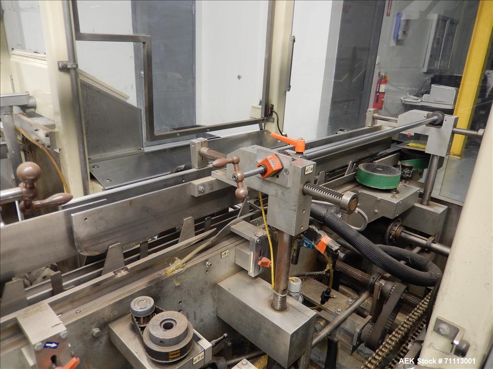 Used FMS Serpa Model 2100 MIAL Automatic Horizontal Glue Cartoner.