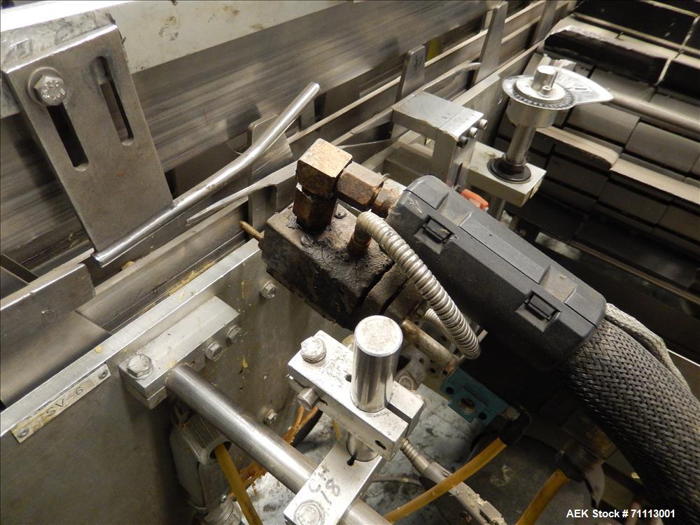 Used FMS Serpa Model 2100 MIAL Automatic Horizontal Glue Cartoner.