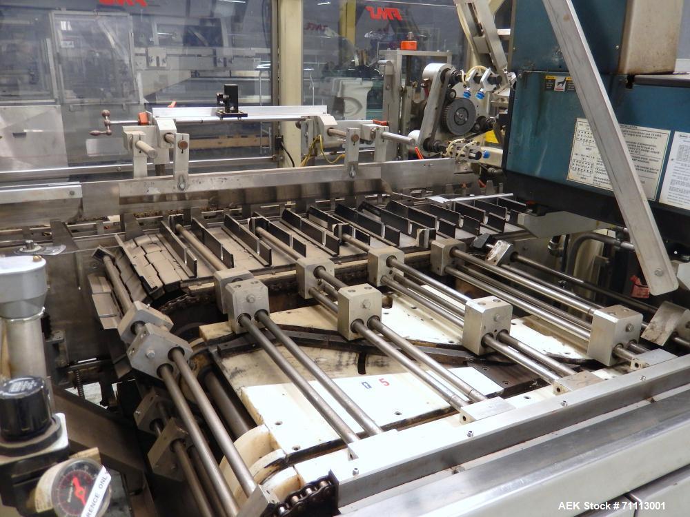 Used FMS Serpa Model 2100 MIAL Automatic Horizontal Glue Cartoner.