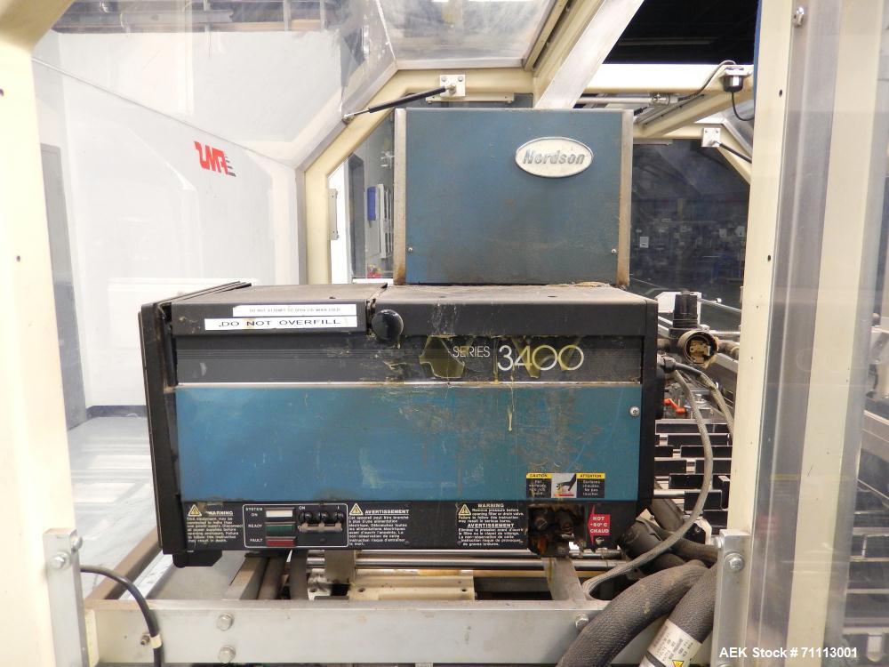 Used FMS Serpa Model 2100 MIAL Automatic Horizontal Glue Cartoner.