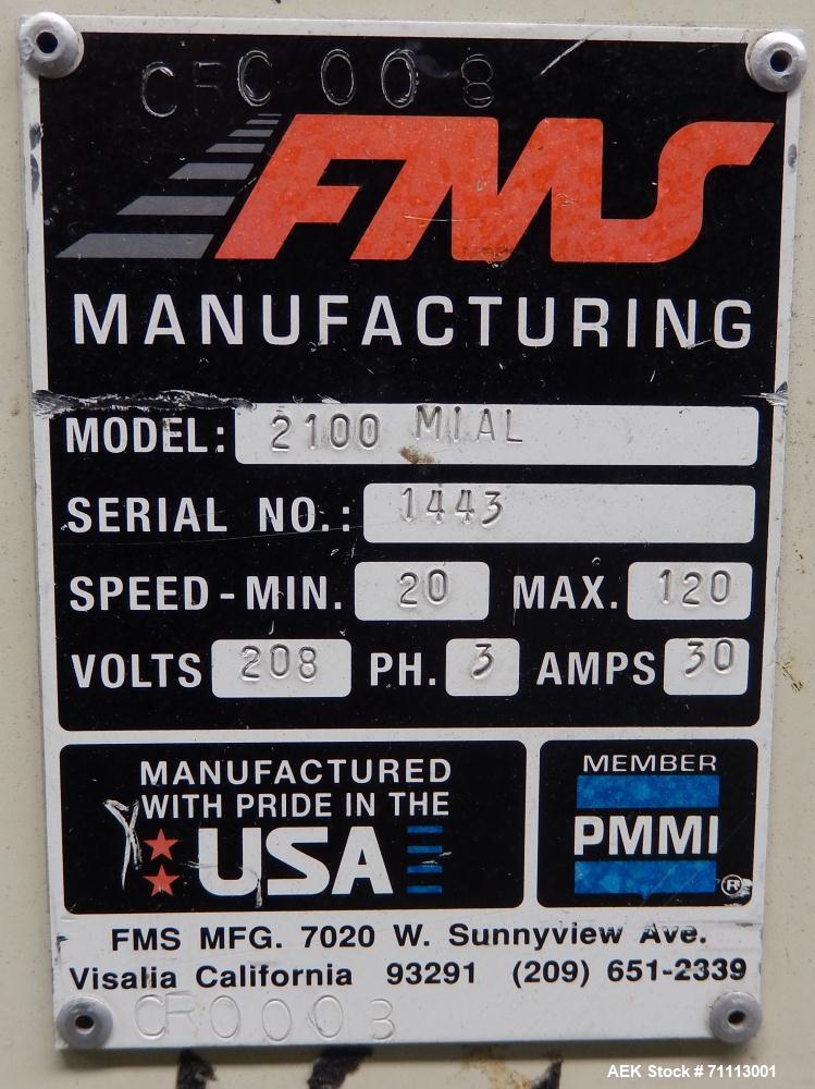 Used FMS Serpa Model 2100 MIAL Automatic Horizontal Glue Cartoner.