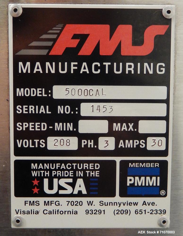 Used FMS Serpa Model 5000CAL Continuous Motion Automatic Horizontal Glue Cart