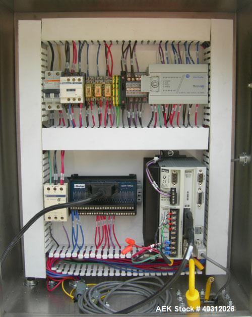 Used Kliklok Captain H Horizontal Automatic Cartoner, model HS-11198, stainless steel construction. Approximately over 150 cartons per minute, size range 2" to 7" long x 1 1/2" to 3" wide x 4" to 10"...