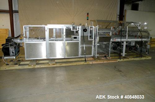 Used IMA/BFB Model A94 Automatic Continuous Motion Horizontal Cartoner. Capable of speeds up to 240 cpm. Has 6” centers for a carton size range: length 30 to 150mm, width 12 to 85mm, depth 55 to 210m...