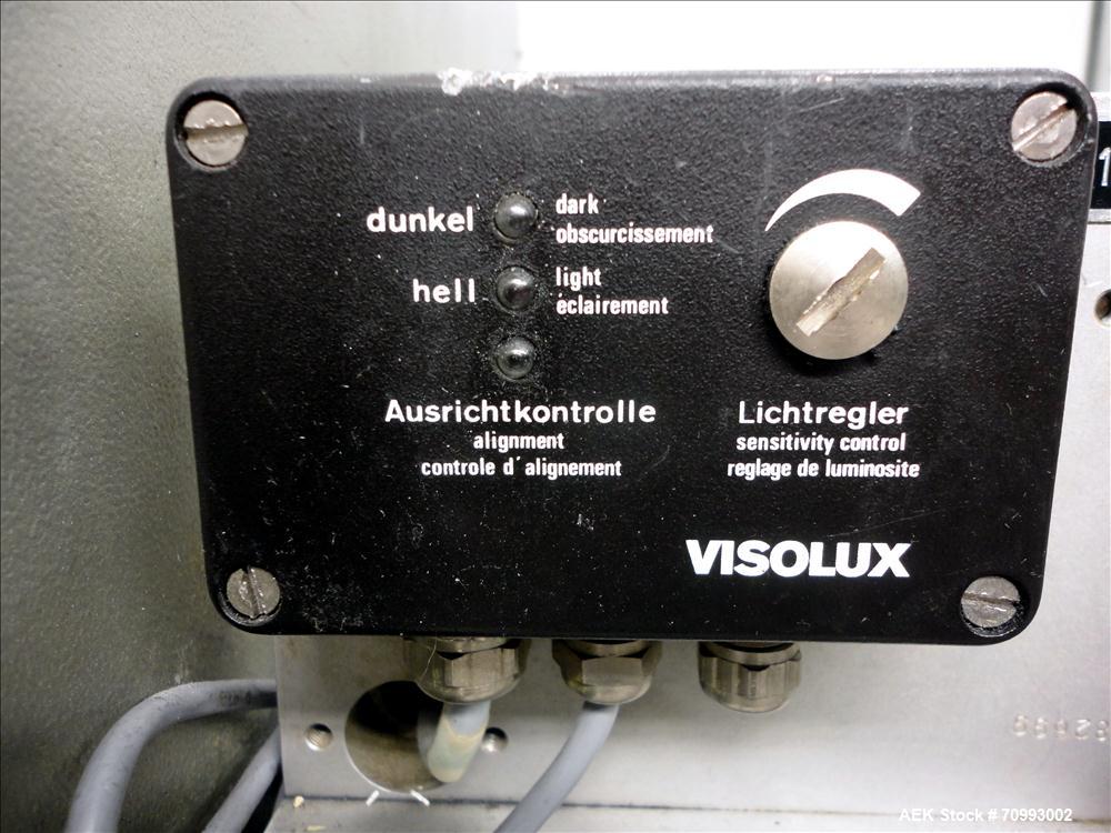 Used IWKA Model CP150 Automatic Horizontal Tube Cartoner. Capable of speeds up to 150 cartons per minute. Carton size: (Length) 20mm-90mm, (Width) 15mm-60mm, (Depth) 55mm-180mm. Set up for Reverse tu...