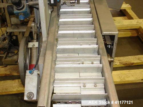 Used IWKA Continuous Motion Horizontal Cartoner, Model CPR. Speed up to 200 cartons per minute depending on product characteristics. Fitted with GUK type FA21/4 Cartonac 81 leaflet folder / inserter ...