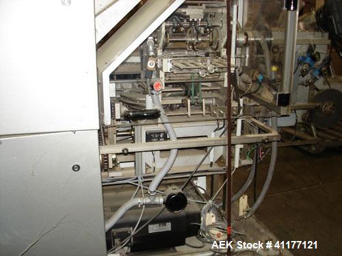 Used IWKA Continuous Motion Horizontal Cartoner, Model CPR. Speed up to 200 cartons per minute depending on product characteristics. Fitted with GUK type FA21/4 Cartonac 81 leaflet folder / inserter ...
