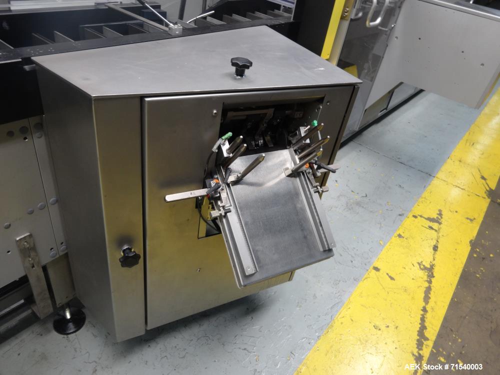 Used IWKA SI 6 Horizontal Glue Cartoner for Pouches or Blow Fill Seal Products
