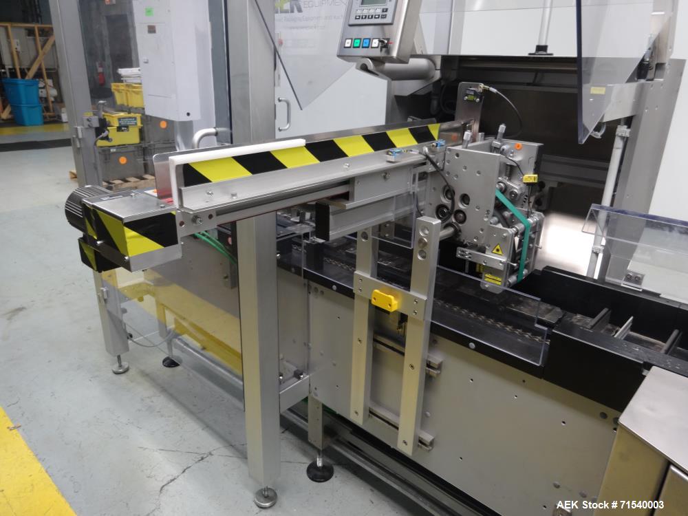 Used IWKA SI 6 Horizontal Glue Cartoner for Pouches or Blow Fill Seal Products