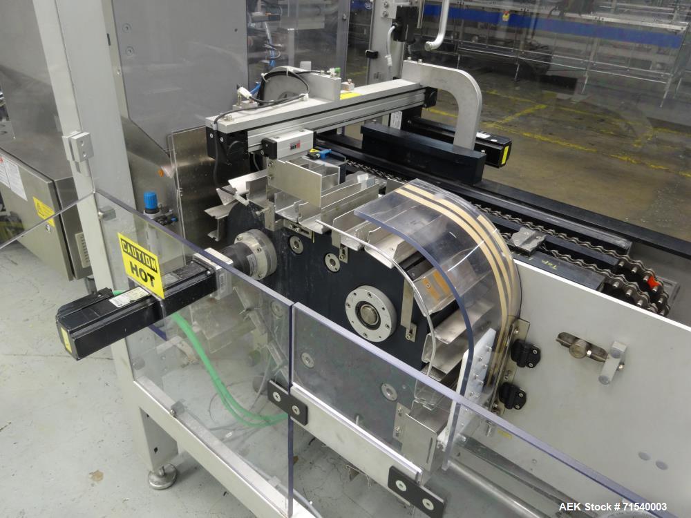 Used IWKA SI 6 Horizontal Glue Cartoner for Pouches or Blow Fill Seal Products