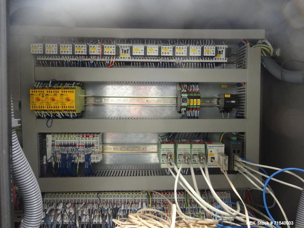 Used IWKA SI 6 Horizontal Glue Cartoner for Pouches or Blow Fill Seal Products