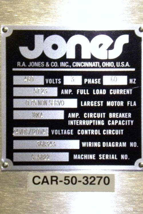 Used Jones Criterion 2000 Automatic Intermittent Motion Horizontal Cartoner