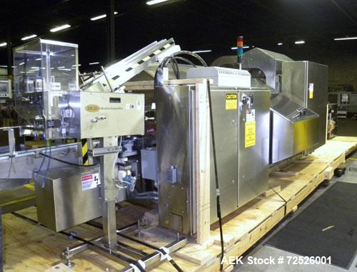 Used Jones Criterion 2000 (IM-C2K) Automatic Intermittent Motion Horizontal Cartoner. Capable of speeds from 20 to 66 cartons per minute. Reverse Tuck flap closures   Has 6" centers for a carton size...